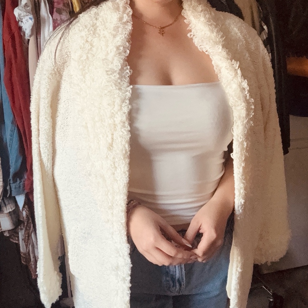 Cozy Cream Textured Cardigan